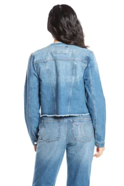 Big Bling Raw Collar Denimjakke