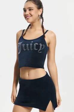 Big Bling Velour Tank Top