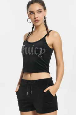 Big Bling Velour Tank Top