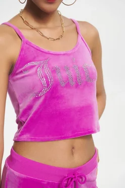 Big Bling Velour Tank Top