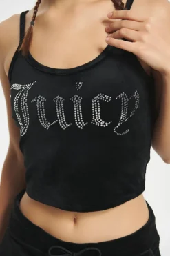 Big Bling Velour Tank Top