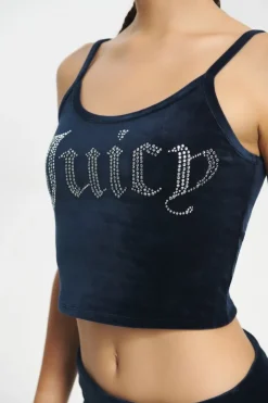 Big Bling Velour Tank Top
