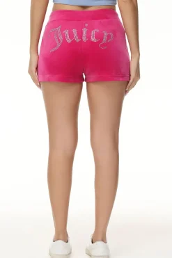 Big Bling Velour Track Shorts