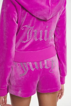 Big Bling Velour Track Shorts