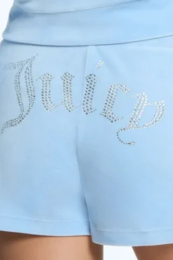 Big Bling Velour Track Shorts
