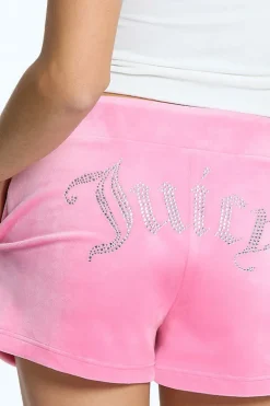 Big Bling Velour Track Shorts