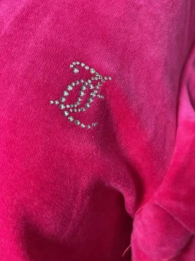 Bling Hettegenser I Velour Med Volangermer—Rejuiced