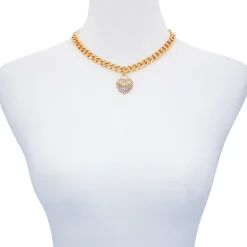 Bling Hjerte Sjarm Halskjede