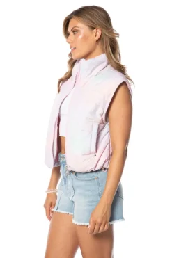 Boxy Mock Neck Vest