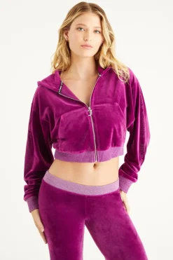 Cropped Jakke Med Side Bling