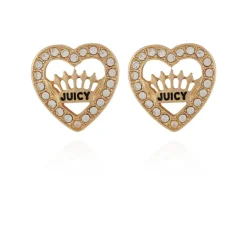 Crown Heart Stud Øredobber