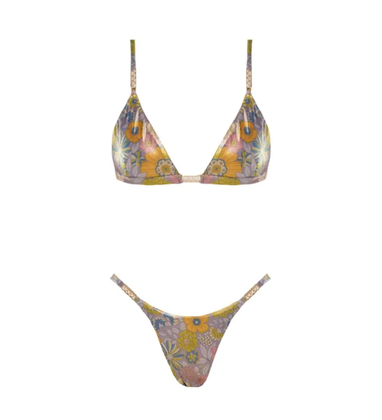 Dalia Metallic Flowers Bunn