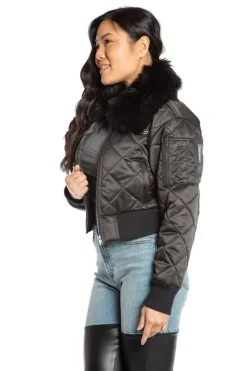 Faux Fur Collar Aviator