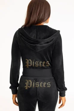 Fiskene Big Bling Velour Hettegenser
