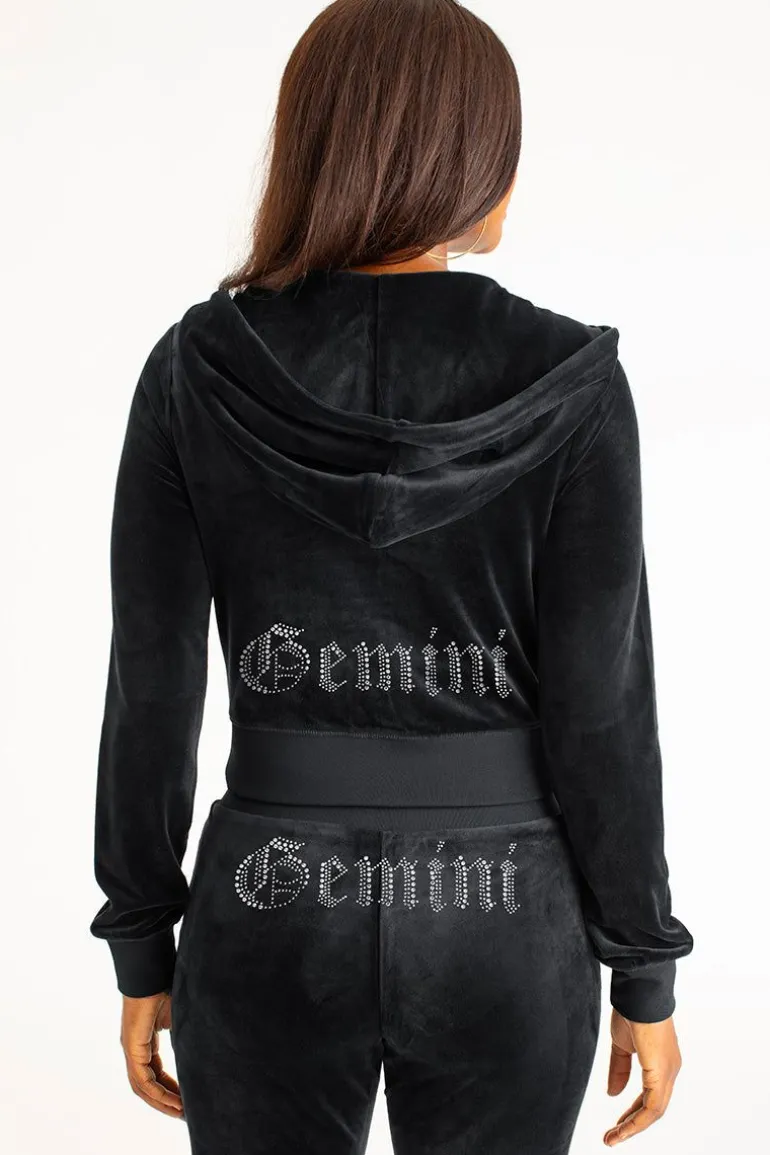 Gemini Big Bling Hettegenser I Velour