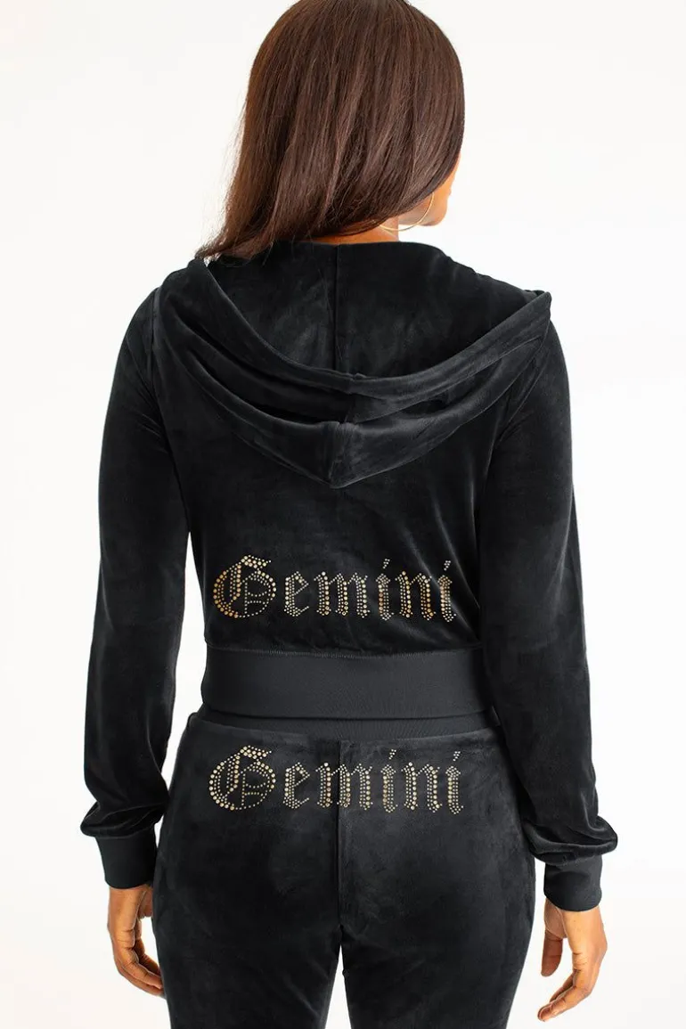 Gemini Big Bling Hettegenser I Velour