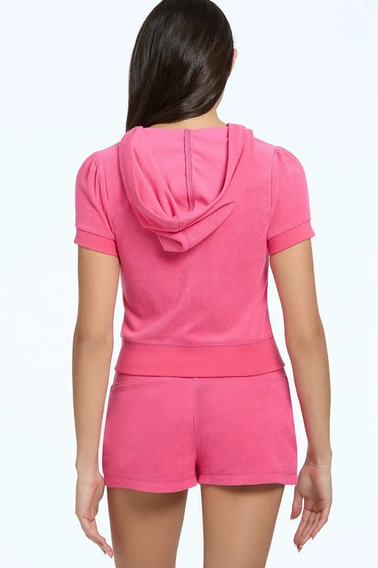Handkle Terry Kortermet Zip-Up