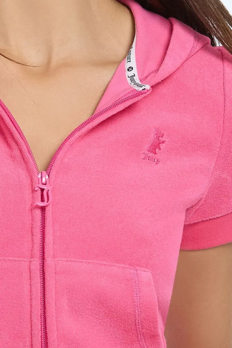 Handkle Terry Kortermet Zip-Up