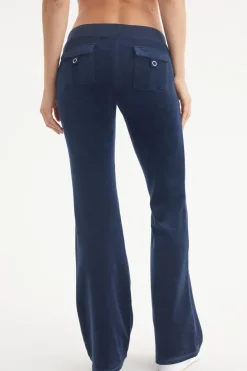 Hollywood Scottie Snap Pocket Treningsbukse I Bomullsvelour