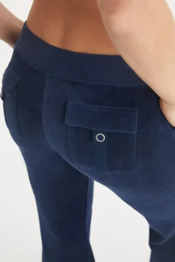 Hollywood Scottie Snap Pocket Treningsbukse I Bomullsvelour
