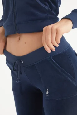 Hollywood Scottie Snap Pocket Treningsbukse I Bomullsvelour