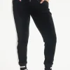 Joggers I Kontrastribbete Velour