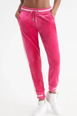 Joggers I Kontrastribbete Velour