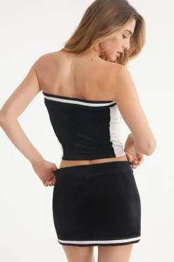 Juicy Varsity Velour Tube Topp
