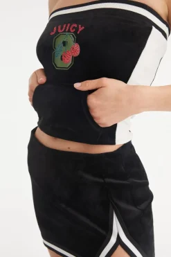Juicy Varsity Velour Tube Topp