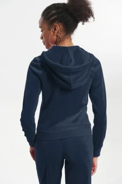 Klassisk Hettegenser I Velour I Bomull