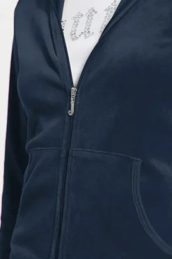 Klassisk Hettegenser I Velour I Bomull