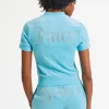 Kortermet Big Bling Bomull Velour Glidelas
