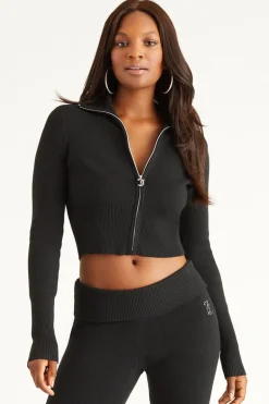 Liten Bling Knit Cropped Jakke