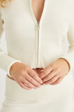 Liten Bling Knit Cropped Jakke
