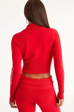 Liten Bling Knit Cropped Jakke