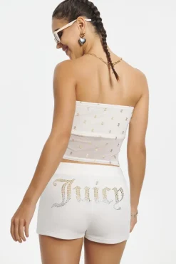 Metallisk Monogram Mesh Tube Topp