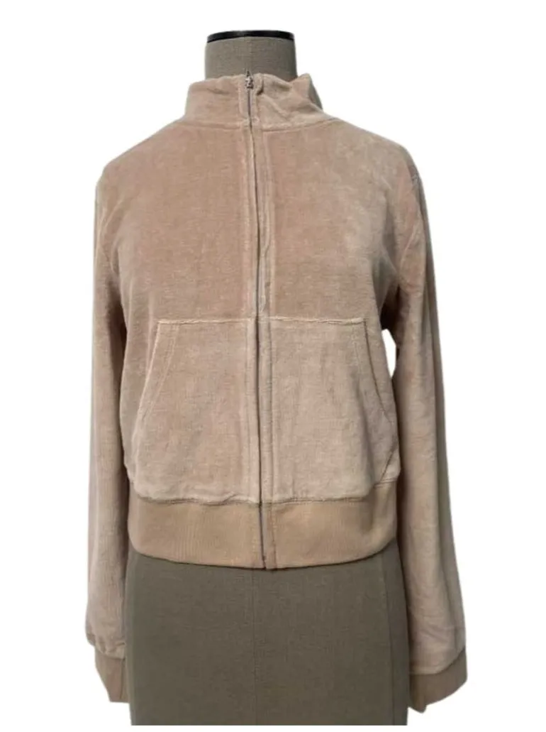 Mockneck Velour Treningsjakke—Rejuiced