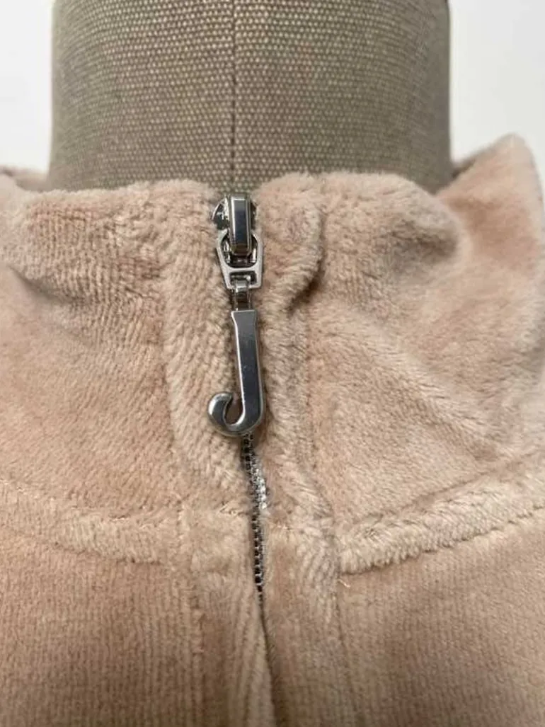 Mockneck Velour Treningsjakke—Rejuiced