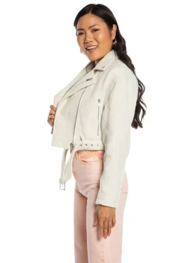 Mohair Cropped Moto-Jakke