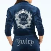 Monogram Cropped Velour Bomberjakke