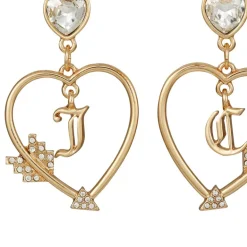 Monogram Heart Drop Hoop Øredobber