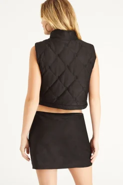 Monogramvest I Imitert Semsket Skinn