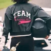 Moto Bomberjakke I Imitert Skinn
