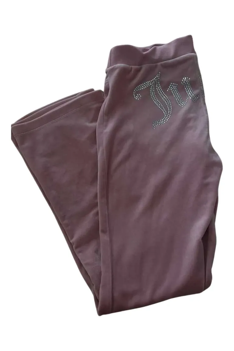 Og Big Bling Velour Joggebukser —Rejuiced