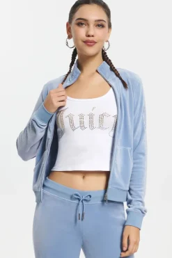 Ombre Bling Trippejakke I Velour