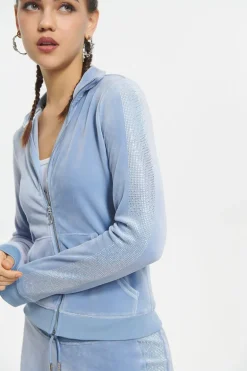 Ombre Bling Trippejakke I Velour