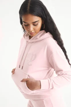 Oversized Big Bling Velour Hettegenser