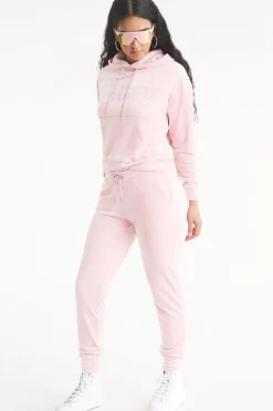 Oversized Big Bling Velour Hettegenser