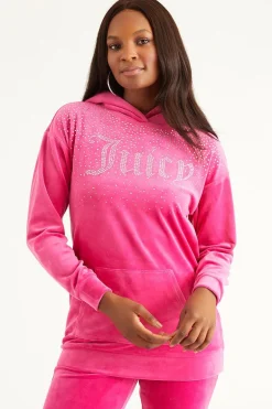 Oversized Big Bling-Hettegenser Med Rhinestones