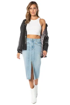 Oversized Faux Skinn-Shacket
